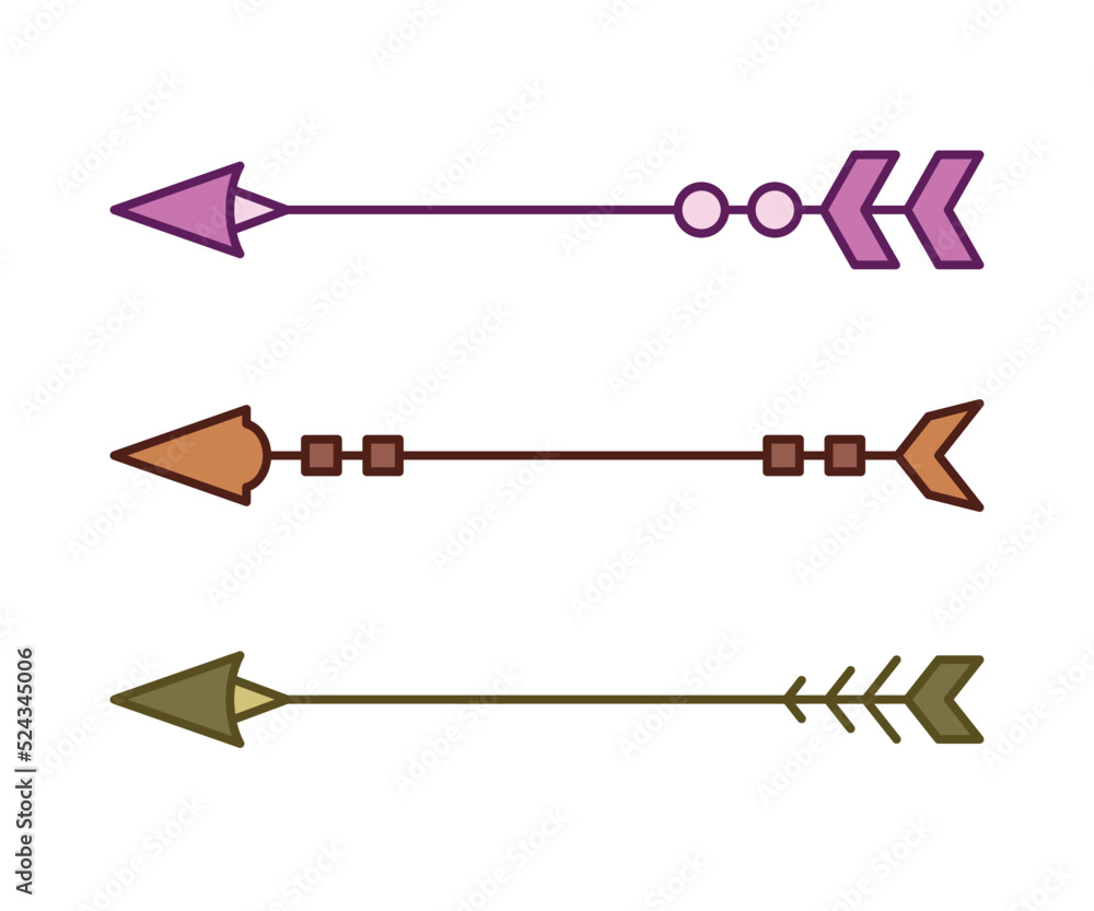 arrows decoration set illustration arrows decoration set illustration