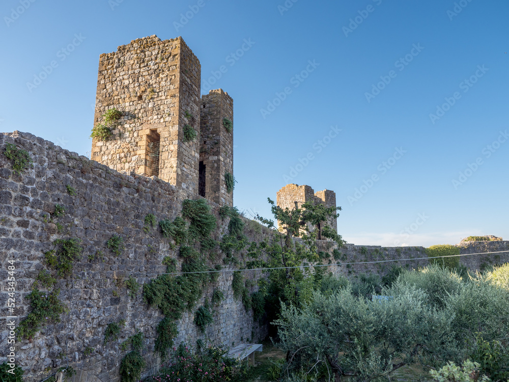 Montereggioni medieval town walls