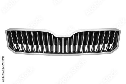bumper grille, plastic, chrome, auto, lighting, black, front grill, isolated