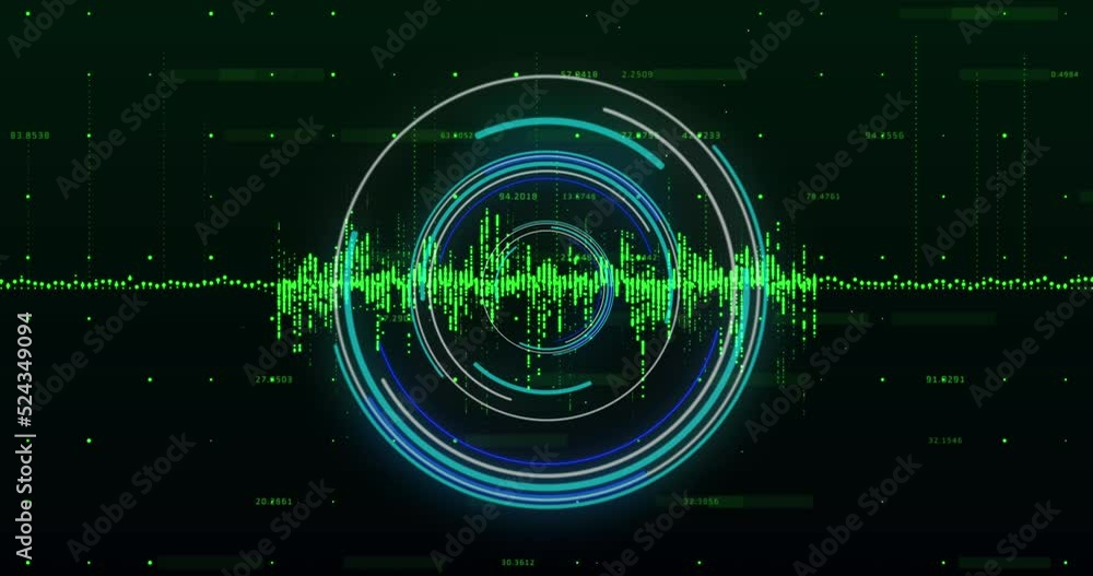 Animation of scope and financial data processing over grid Animation of scope and financial data processing over grid