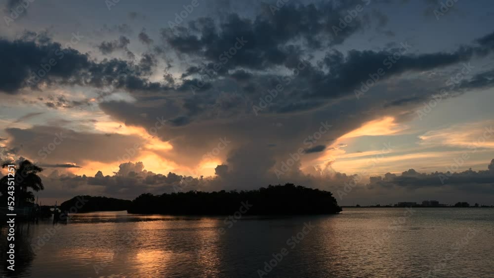 Storm Building at Sunset over Island
Storm Building at Sunset over Island