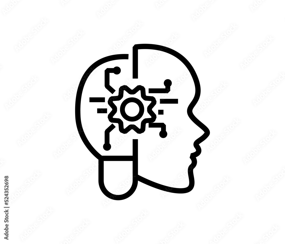 artificial intelligence concept. Vector icon template.
artificial intelligence concept. Vector icon template.