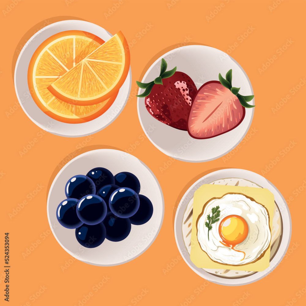 breakfast egg and fruits breakfast egg and fruits