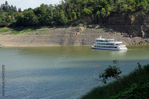 August 2022, ausgetrockneter edersee bei alt-bringhausen photo