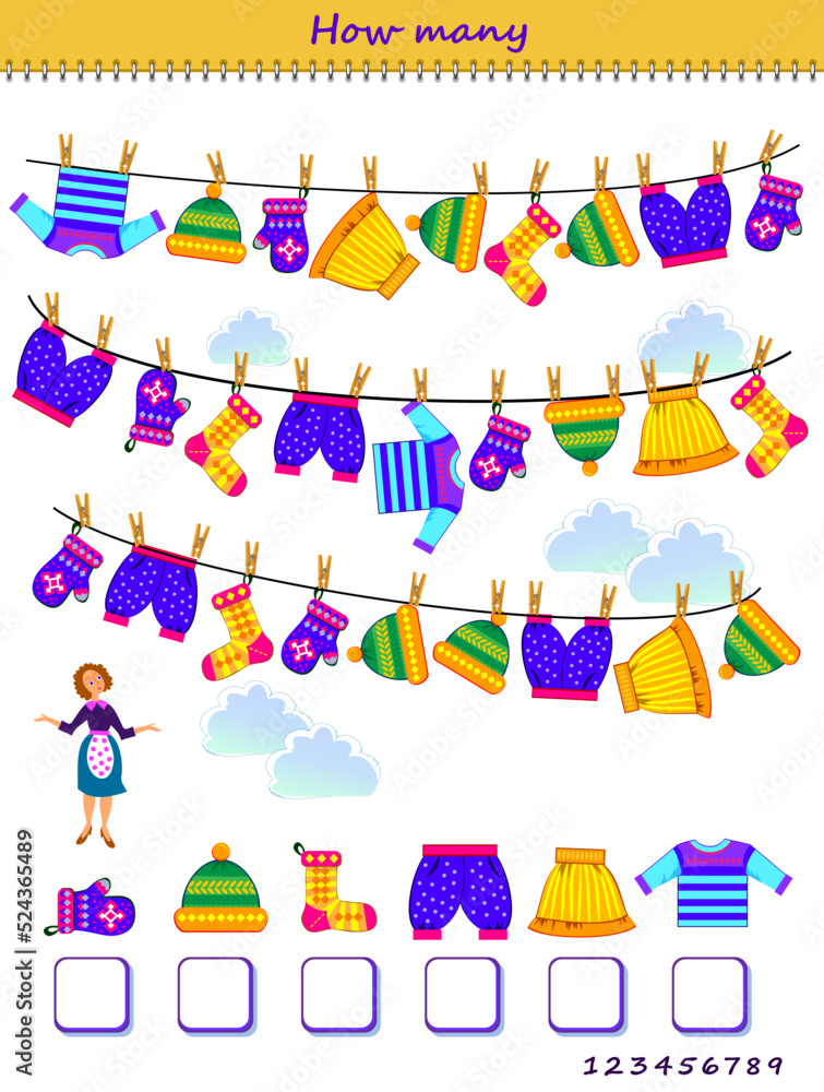Educational Page For Little Children How Many Clothes Can You Find In educational-page-for-little-children-how-many-clothes-can-you-find-in
