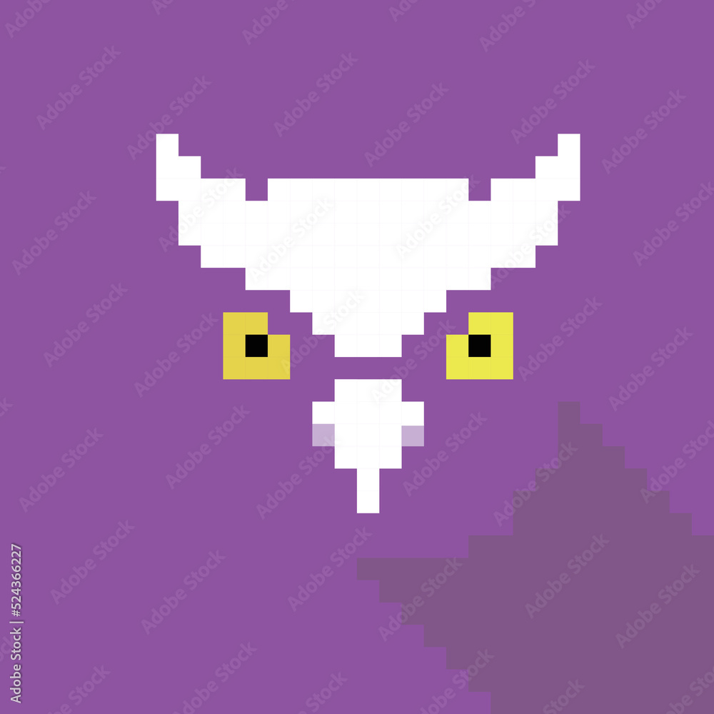 Simple pixel animal series, the Owl Simple pixel animal series, the Owl