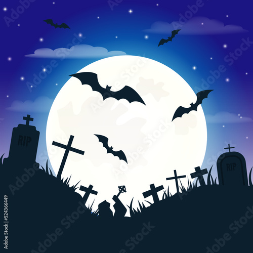 Dark background for halloween. Vector illustration