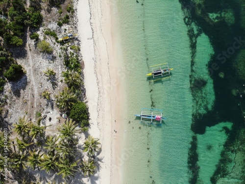 Beautiful aerial shot of beaches in Philippines © ChristianJoshua