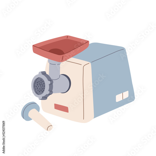 Meat grinder in flat design style isolated vector