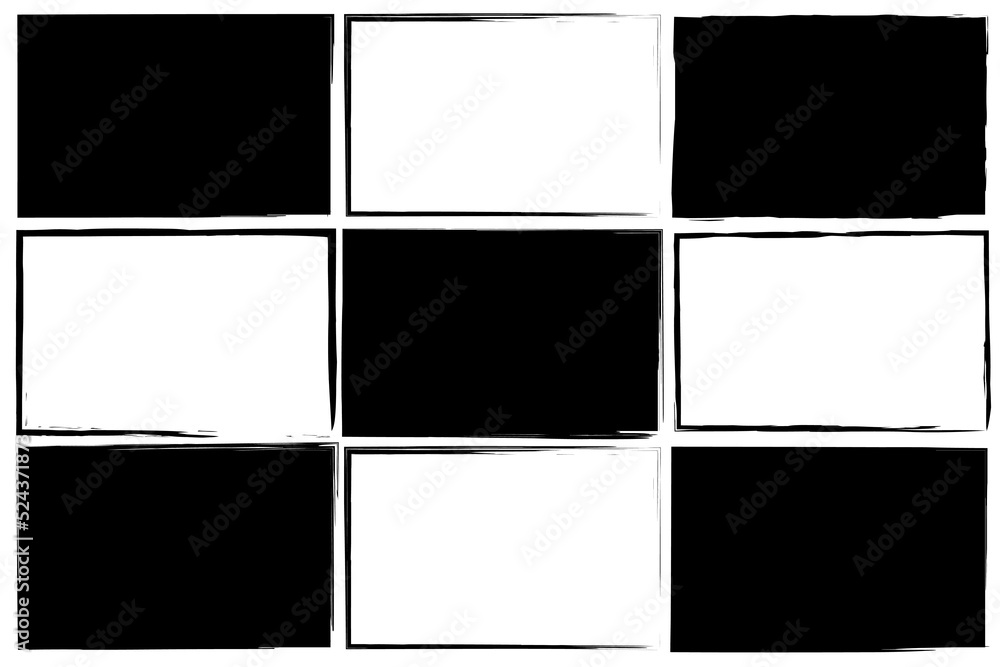 Frame brush in sketch style. Vector illustration. Stock image. Frame brush in sketch style. Vector illustration. Stock image.