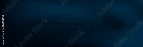 Minimal abstract dark blue gradient banner background design