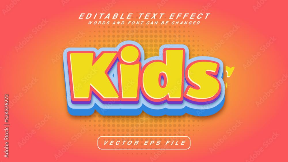 Kids Text Effect