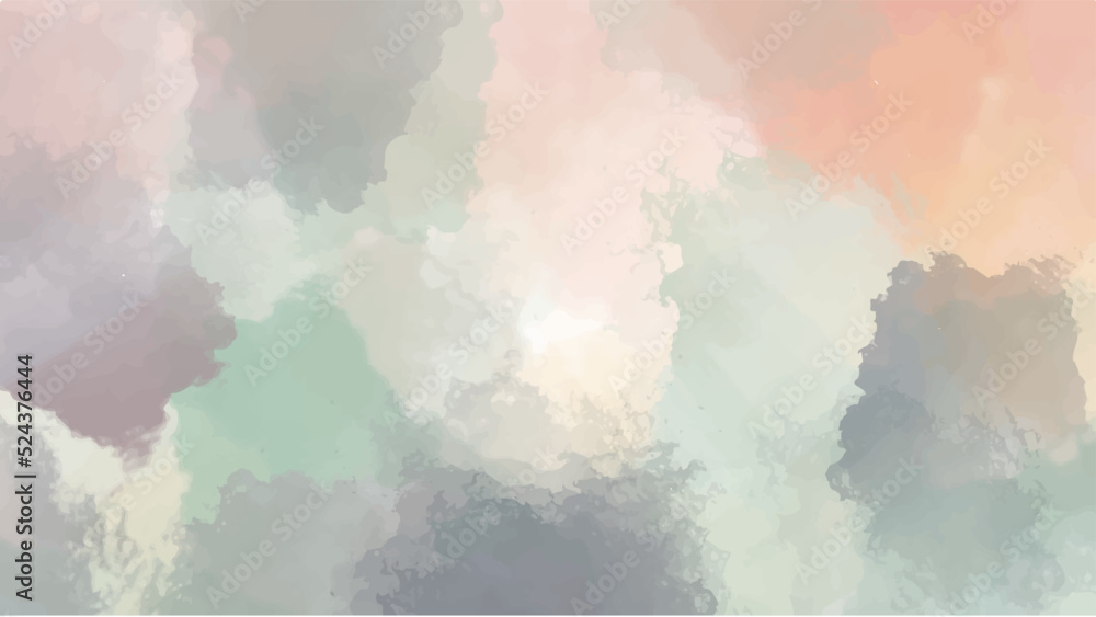 Obraz premium Earth tone watercolor background for your design, watercolor background concept, vector.
