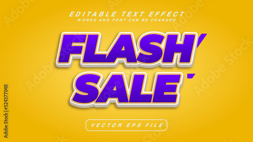 Bold Flash Sale Text Effect