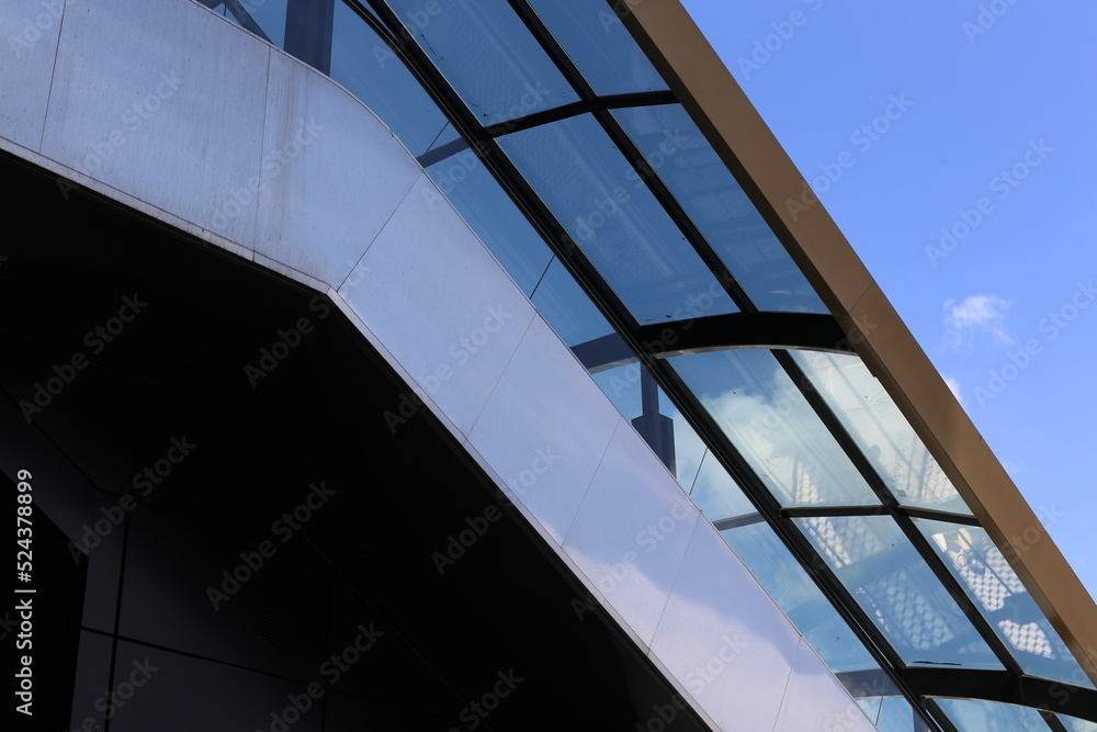 Geometric lines and figures in construction and architecture. Geometric lines and figures in construction and architecture.