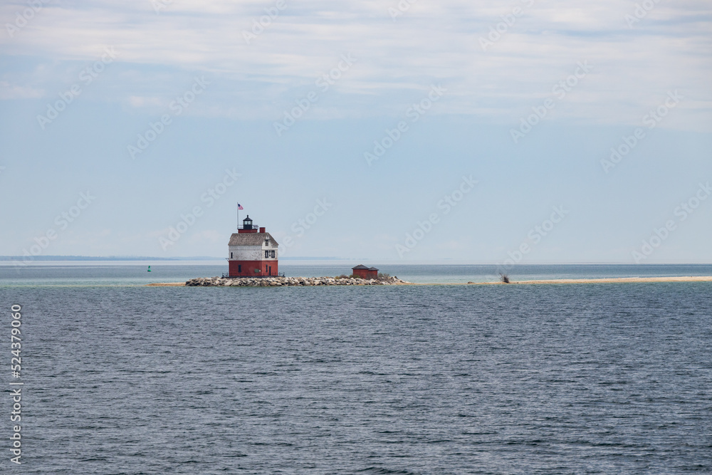 Round Island Light, lighthouse in Michigan