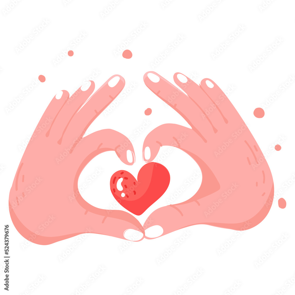 Beautifully designed flat sticker of love Beautifully designed flat sticker of love