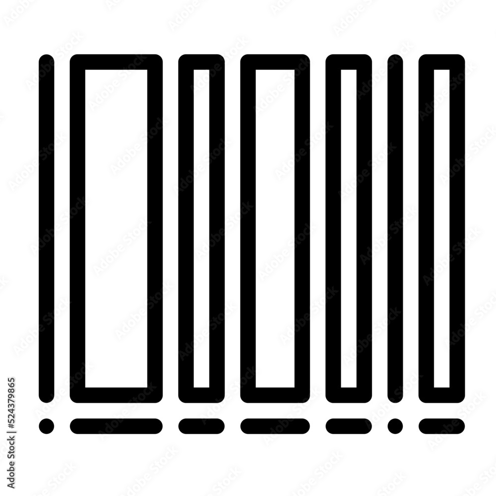 barcode line icon barcode line icon