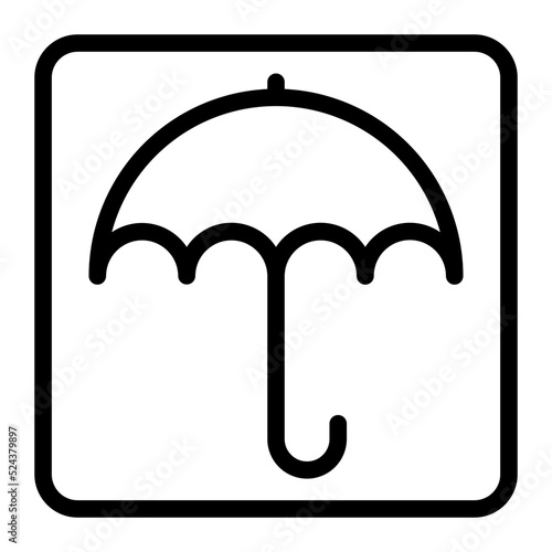 keep dry line icon