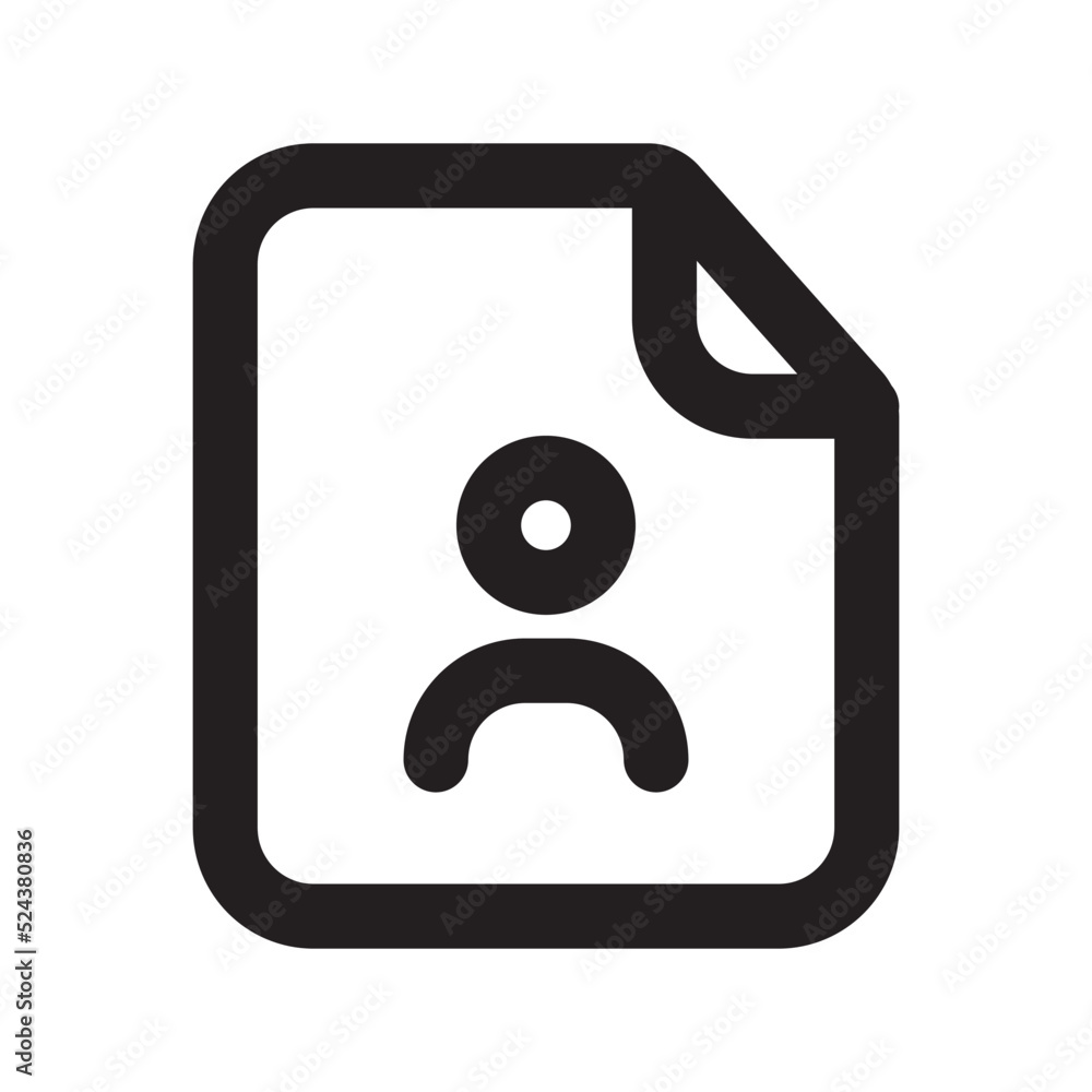 User Files Icon with Outline Style User Files Icon with Outline Style