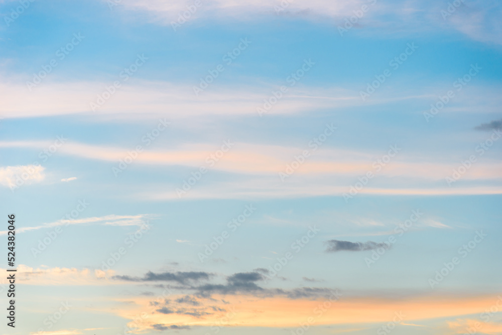 Sunset sky and cloud, Beautiful sunny sky Sunset sky and cloud, Beautiful sunny sky