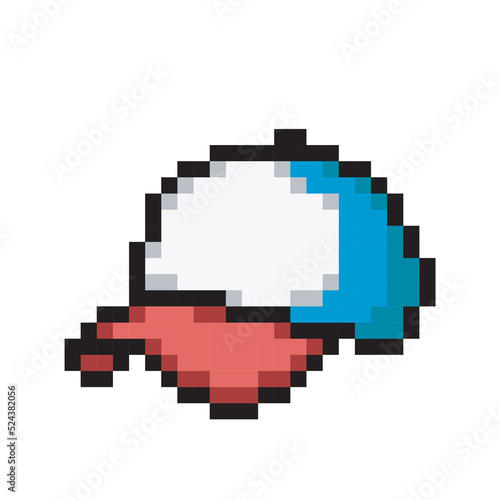 Illustration cap for boy, pixel art