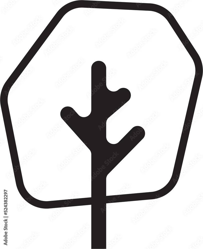 Simplicity tree flat design. Simplicity tree flat design.