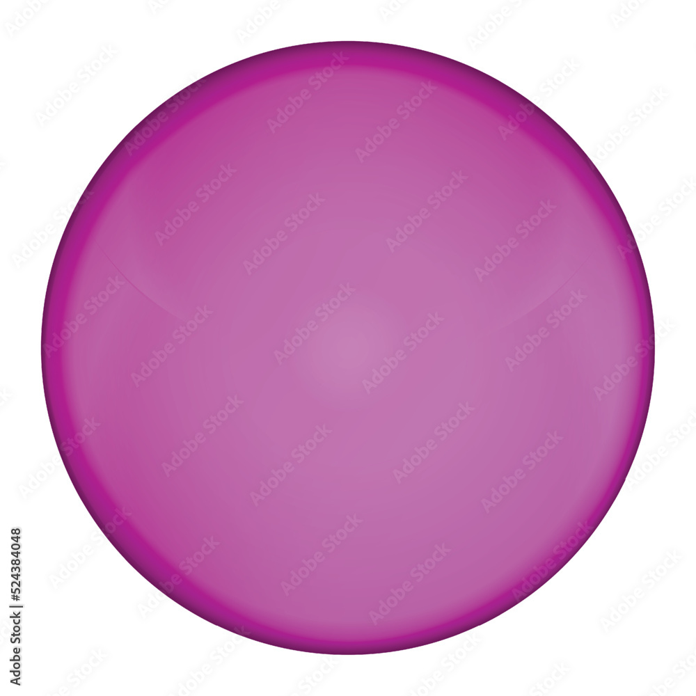 Glass purple ball or precious pearl. Glossy realistic ball, 3D abstract vector illustration highlighted on a white background. Big metal bubble with shadow Glass purple ball or precious pearl. Glossy realistic ball, 3D abstract vector illustration highlighted on a white background. Big metal bubble with shadow