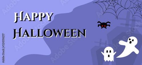 Happy Halloween design. Halloween festive for banner, poster, greeting card, party invitation