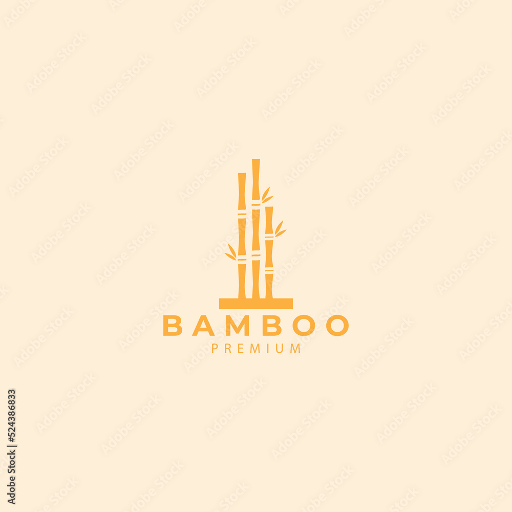 yellow bamboo logo vector template icon symbol design illustration yellow bamboo logo vector template icon symbol design illustration