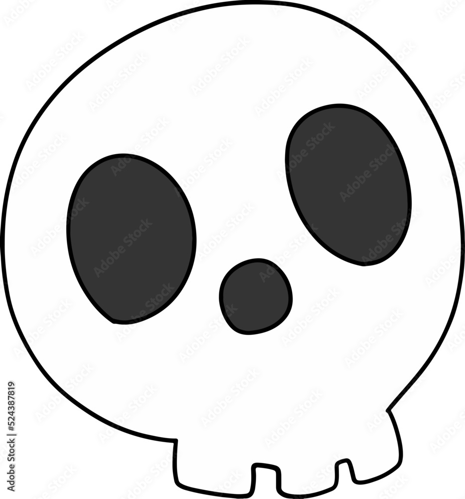 Halloween Skull Illustration. Halloween decorations Halloween Skull Illustration. Halloween decorations