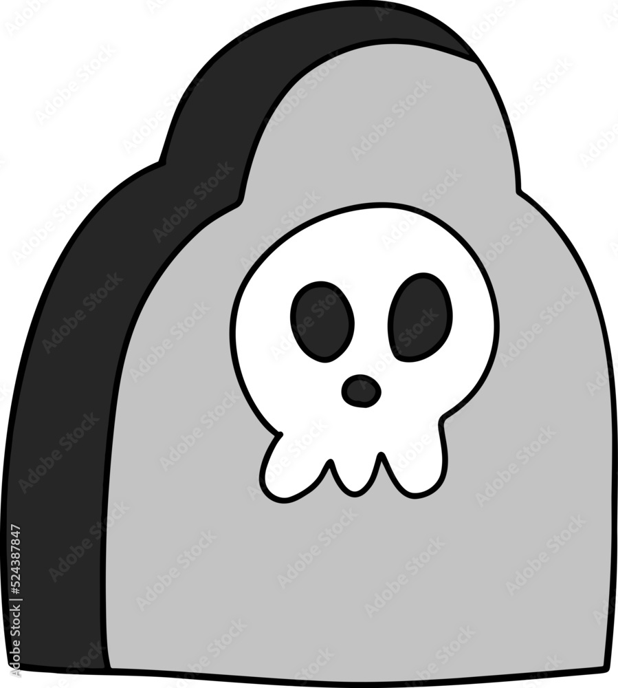 Halloween Coffin Illustration. Halloween decorations