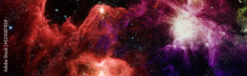Mystical beautiful space. Unforgettable diverse space background , Spiral gal...