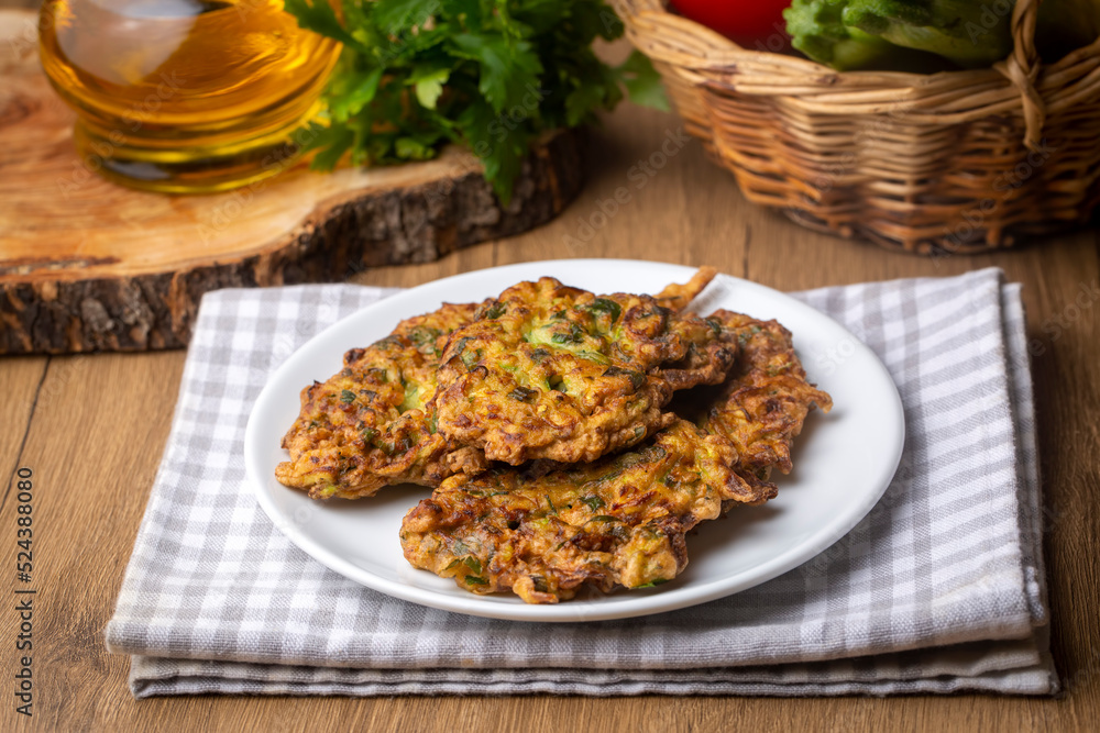 Mucver. Traditional Turkish Zuccini Mucver. Mucver is a Turkish fritter or pancake, made from grated zucchini.