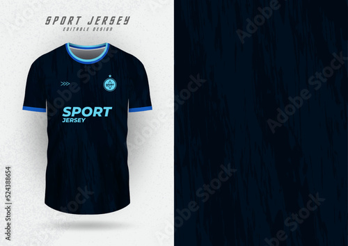 Background mockup for sports jerseys, jerseys, running jerseys, navy blue patterns.