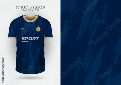 Background mockup for sports jerseys, jerseys, running jerseys, navy blue patterns.