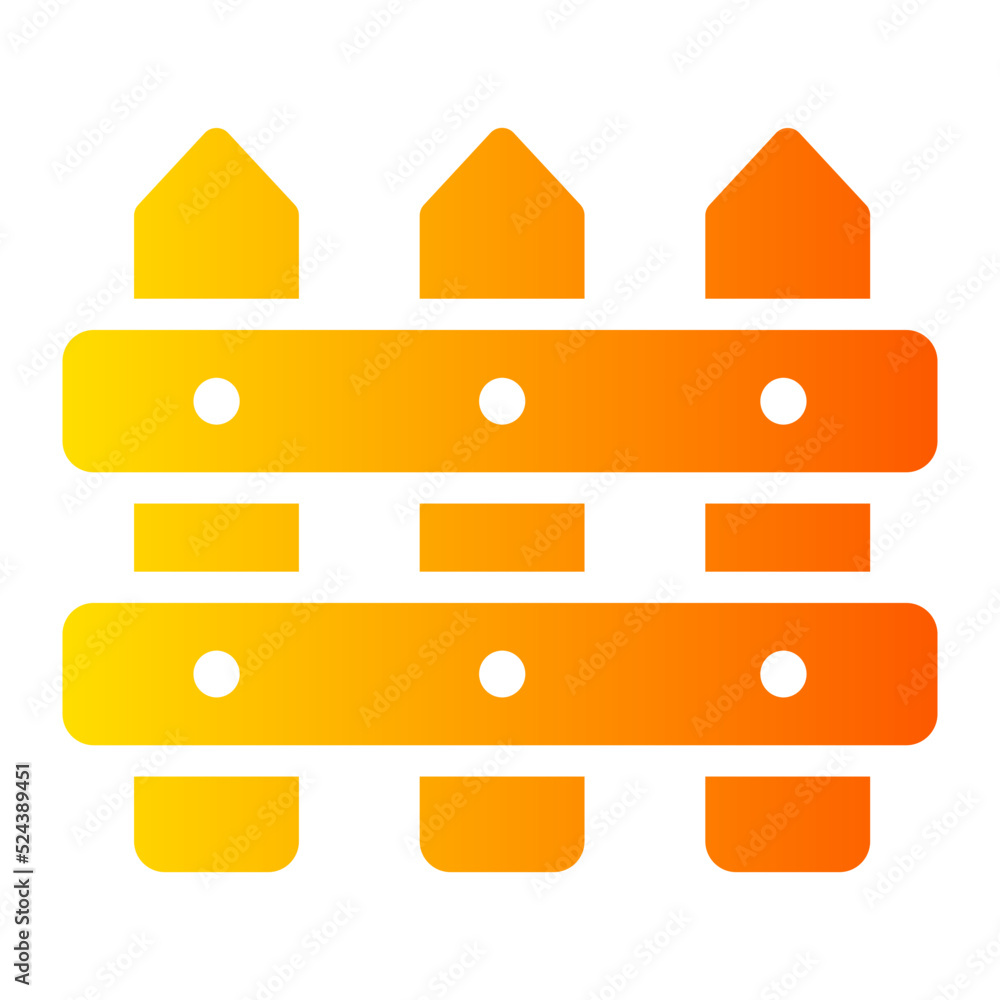 fence gradient icon fence gradient icon
