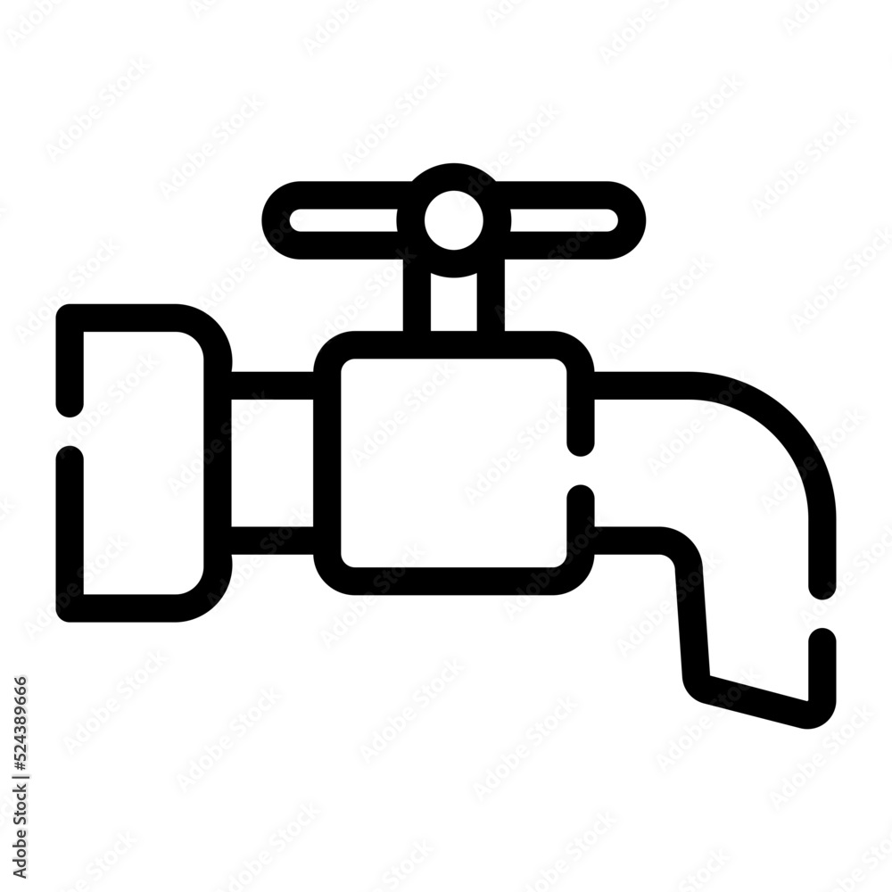 faucet line icon faucet line icon