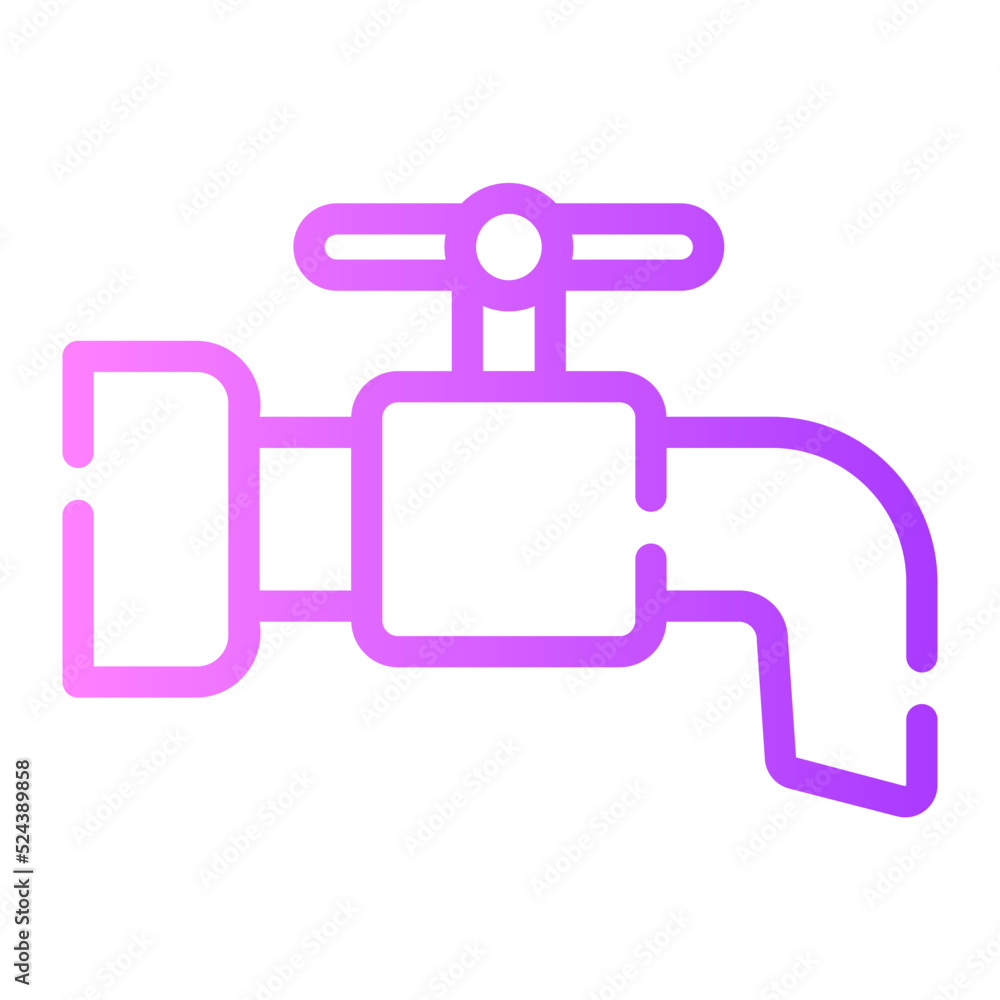 faucet gradient icon faucet gradient icon