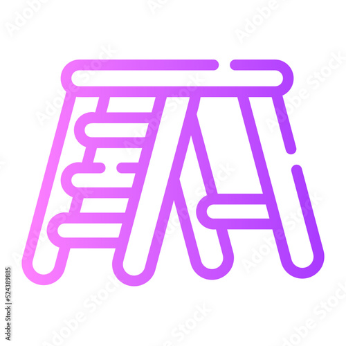 ladder gradient icon photo