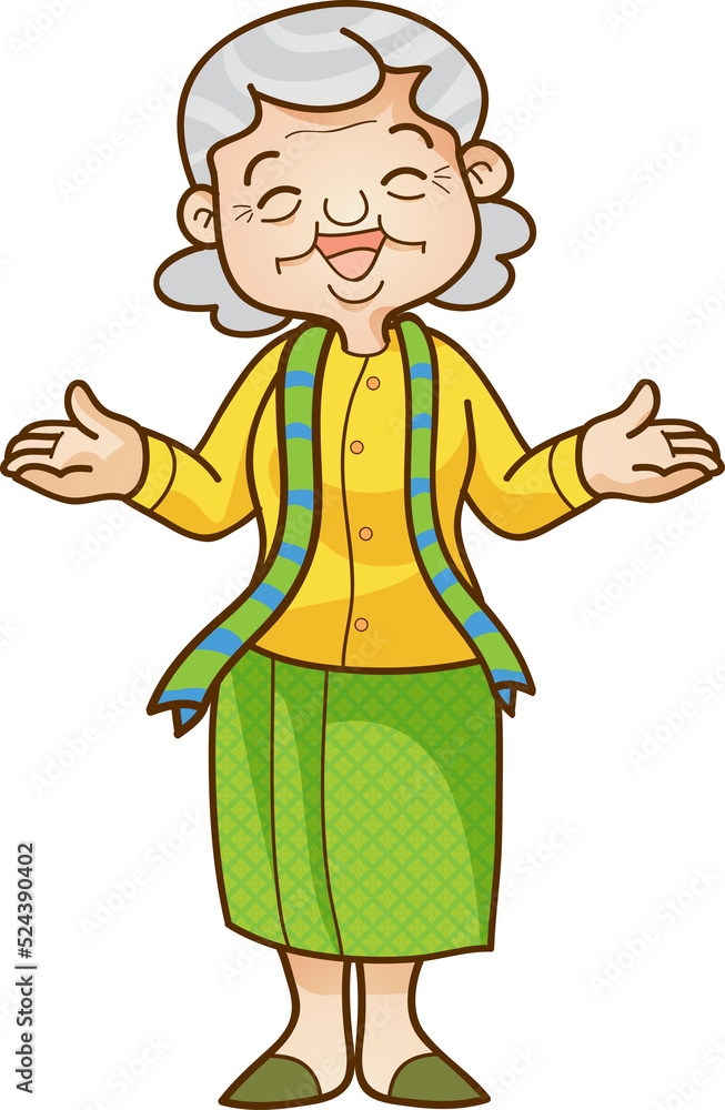 Thai traditional cartoon character and element Thai traditional cartoon character and element