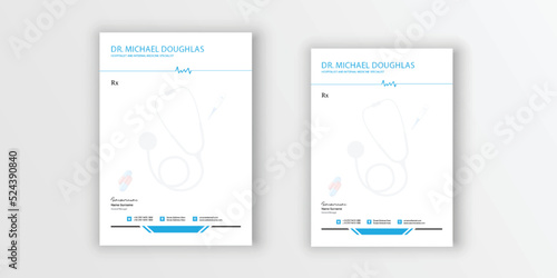 Medical Doctors Prescription Letterhead Design Pad