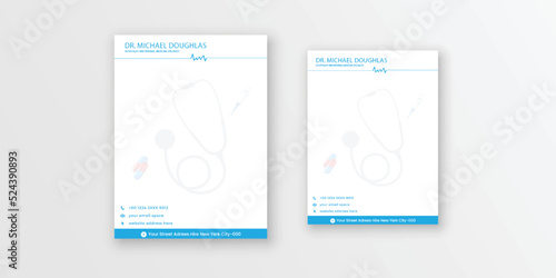 Medical Doctors Prescription Letterhead Design Pad