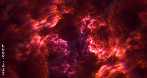Fototapeta Naklejka Na Ścianę i Meble -  3D rendering abstract multicolor technology fractal light background