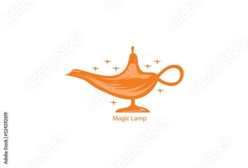 Illustration Vector graphic of Magic lamp logo technology  fit for Antique Vector Modern symbol etc.