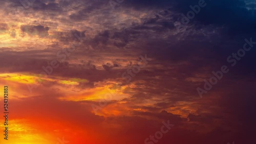 Cinemagraph of the sky and clouds at sunset
