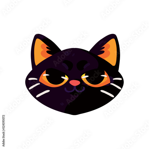 black cat head