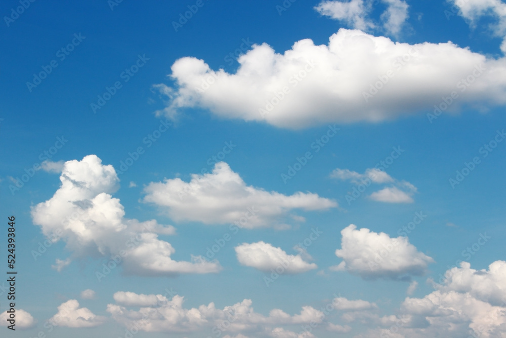 Blank sky surface with small clouds Blank sky surface with small clouds