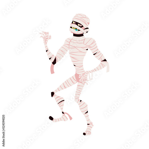 halloween mummy character, icon