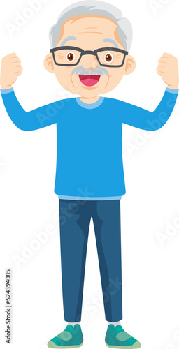 people training exercise cartoon character